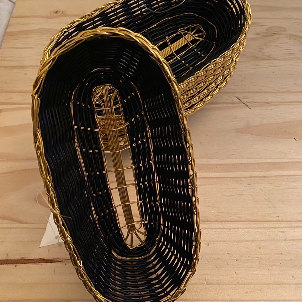 Gold & black bread baskets bundle - Picture 4 of 4
